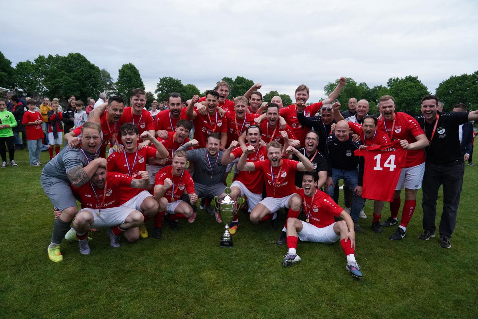 GSV'28 wint Districtsbeker Zuid II na zenuwslopende finale tegen EVV Echt