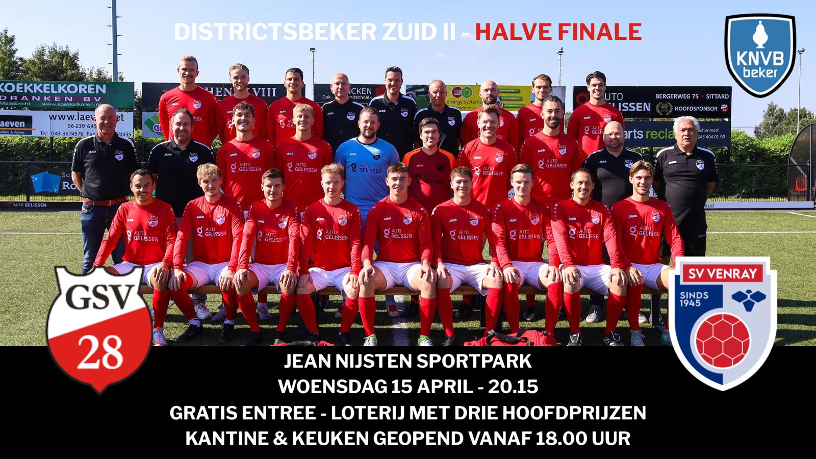 Voorbeschouwing halve finale GSV'28 - SV Venray
